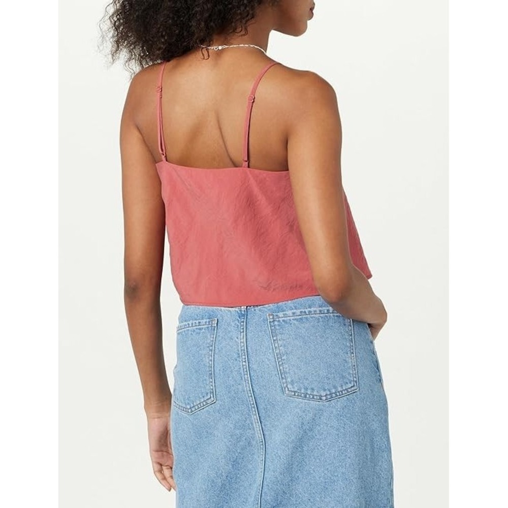 The Drop Women's Helia Relaxed Cropped Tank Top XL Rose Pink NWT - Picture 2 of 4
